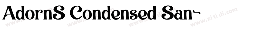 AdornS Condensed San字体转换
